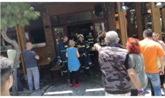Πανικός στον Άλιμο από πυρκαγιά σε γνωστό εστιατόριο (video)