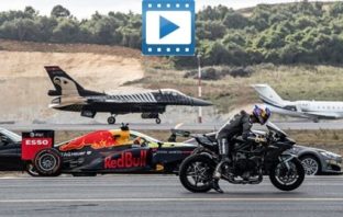 Ποιος νίκησε στην “κόντρα” μεταξύ ενός F1, ενός Superbike, ενός επιβατικού αεροσκάφους και ενός μαχητικού F16; Δείτε το βίντεο…