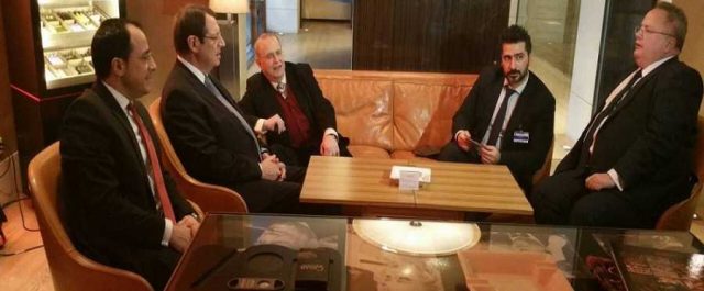 Αναστασιάδης με Κοτζιά και Μπόρις Τζόνσον