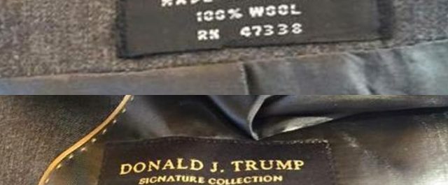 America First αλλά η Donald Trump Collection είναι…made in China και Mexico!