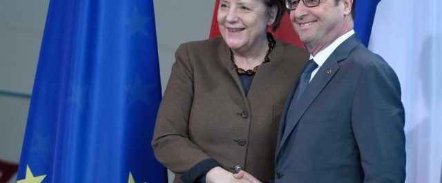 Συνάντηση Ολάντ, Μέρκελ, Ραχόι, Τζεντιλόνι στο Παρίσι