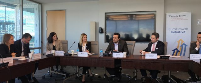 Ο Ν. Παππάς στο Think Tank “Atlantic Council”: Επιστρέψαμε στην ανάπτυξη από τα τέλη του 2016