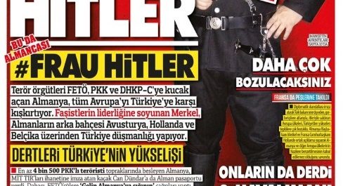 Τουρκική εφημερίδα αποκαλεί τη Μέρκελ “θηλυκό Χίτλερ”- Το εξώφυλλο που προκαλεί σάλο στη Γερμανία