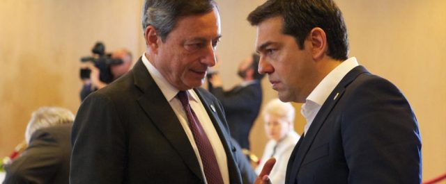 Τηλεφωνική επικοινωνία Τσίπρα-Ντράγκι για το QE