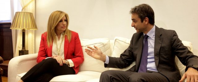 Συνάντηση Κ. Μητσοτάκη με τη Φώφη Γεννηματά