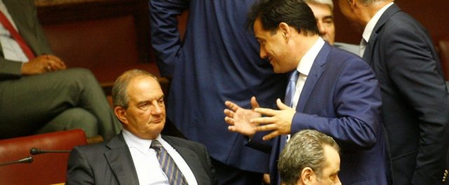 Ο Άδωνις Γεωργιάδης επισκέφθηκε στο γραφείο του τον Κώστα Καραμανλή
