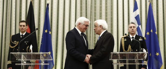 Παυλόπουλος με Σταινμάϊερ: Η Ελλάδα θα ξεπεράσει την κρίση μέσα στην Ευρωζώνη