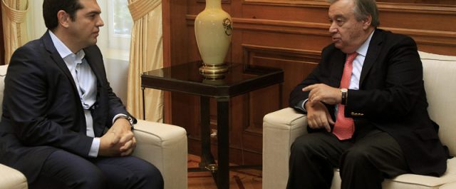Συνάντηση Τσίπρα- Γκουτιέρες με ατζέντα το Κυπριακό