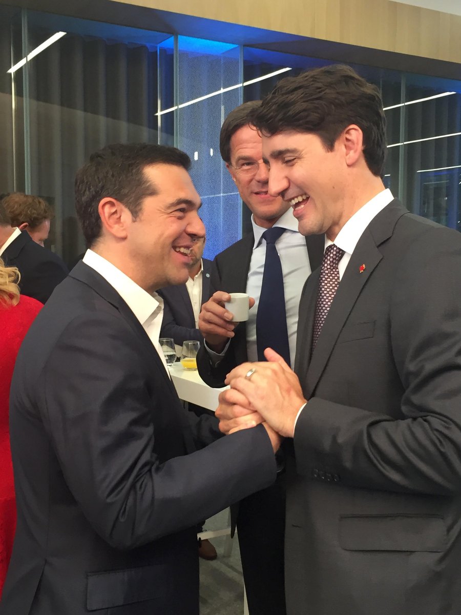 Οι συναντήσεις του Τσίπρα με Τραμπ, Μέϊ, Τριντό, Τζεντιλόνι, Ράμα στη Σύνοδο του ΝΑΤΟ [εικόνες και tweets]