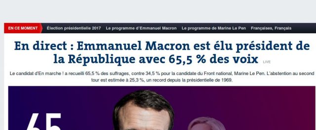 Οι πρώτες αντιδράσεις του γαλλικού και Διεθνούς τύπου για τη νίκη Μακρόν