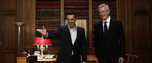 Σύμπτωση απόψεων Τσίπρα Λεμέρ για λύση στο Eurogroup