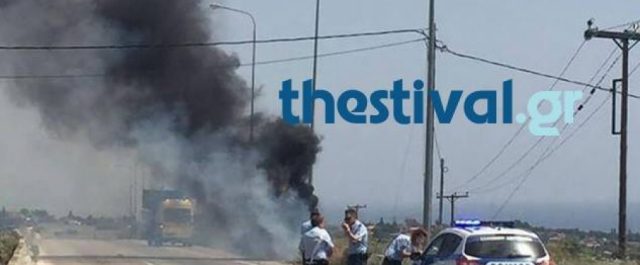 Χαλκιδική: Νεκρός οδηγός που πήρε φωτιά το αυτοκίνητό του