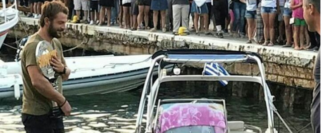 Σκηνές απείρου κάλλους [ video ]: Η από θαλάσσης άφιξη του Ντάνου στη Σκιάθο και η …ομιλία στην τελετή υποδοχής!