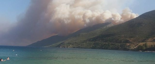Μάχη με τις φλόγες στη Μάνη – Σε επιφυλακή για εκκενώσεις χωριών