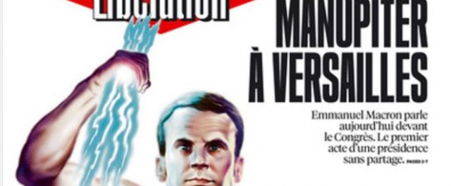Ο Μακρόν… ως Δίας στο πρωτοσέλιδο της Liberation