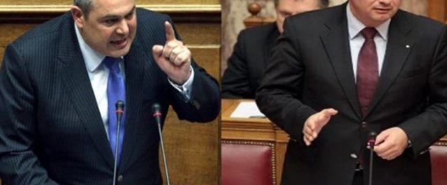 Άγρια σύγκρουση Καμμένου – Τσιάρα στη Βουλή