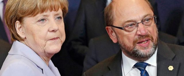 Μέρκελ και Σουλτς αρχίζουν συνομιλίες για το σχηματισμό κυβέρνησης