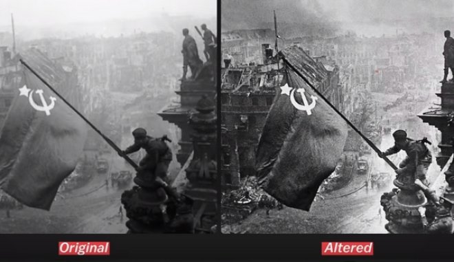 “Raising a Flag over the Reichstag”: Η κρυφή λεπτομέρεια που σβήστηκε από το ιστορικό καρέ