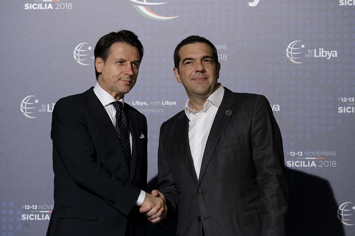 Συνάντηση Τσίπρα – Κόντε στο Παλέρμο για ενίσχυση της συνεργασίας σε ενεργειακό επίπεδο