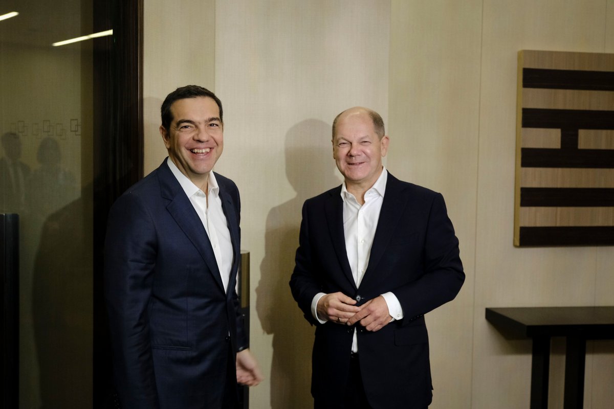 Σολτς μετά τη συνάντηση με Τσίπρα: Η Ευρώπη είναι το κοινό μας μέλλον και έχουμε μεγάλη ευθύνη