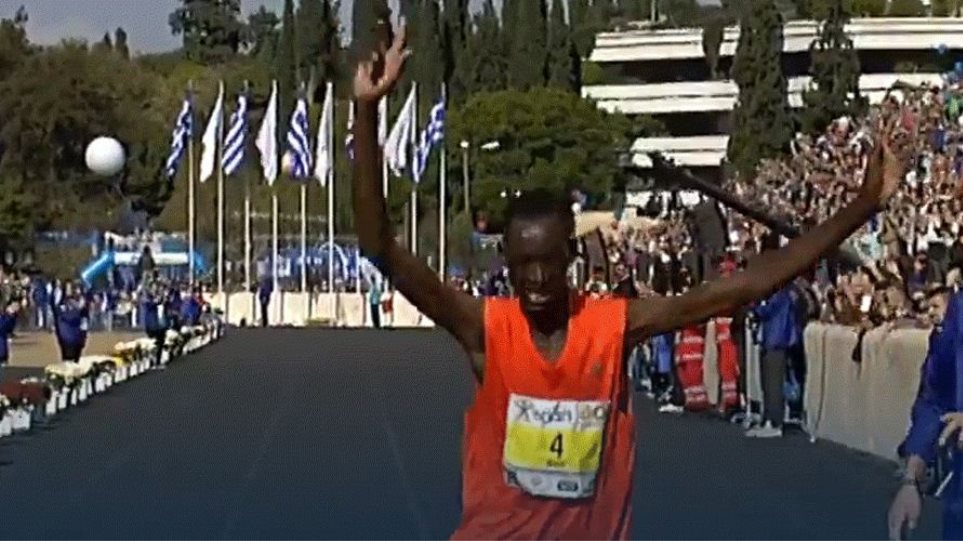 Ο Κενυάτης Μπρίμιν Μισόι μεγάλος νικητής του Αυθεντικού Μαραθωνίου της Αθήνας (video)