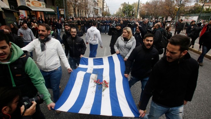 Η πορεία για τα 45 χρόνια από την εξέγερση του Πολυτεχνείου