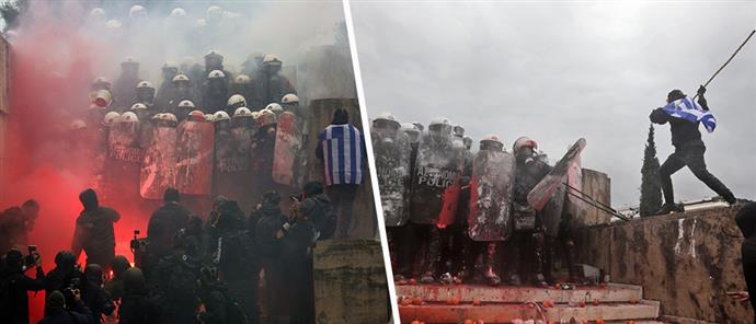 Επεισόδια στο συλλαλητήριο: Στη δημοσιότητα φωτογραφίες των τραυματισμένων αστυνομικών (εικόνες)