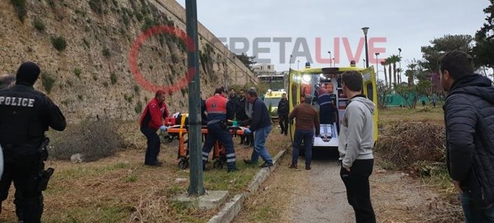 Έπεσε άνδρας από τα τείχη στο Ηράκλειο