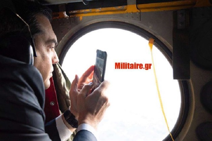 Βίντεο ντοκουμέντο: Ο πρωθυπουργός κατέγραψε την παρενόχληση των τουρκικών μαχητικών (vid, εικόνες)