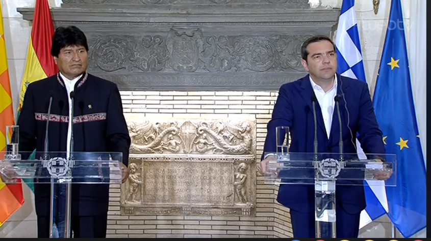 Τσίπρας – Μοράλες: Κοινός ο αγώνας κατά του νεοφιλελευθερισμού και της ακροδεξιάς (vid)