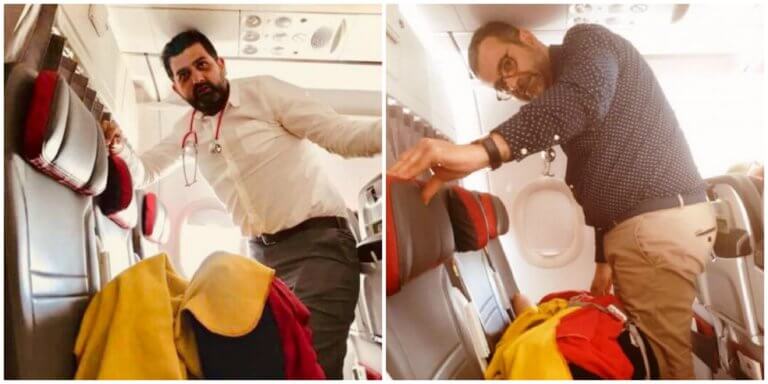 Αφανείς ήρωες: Πώς δύο Έλληνες έσωσαν μια γυναίκα κατά τη διάρκεια πτήσης