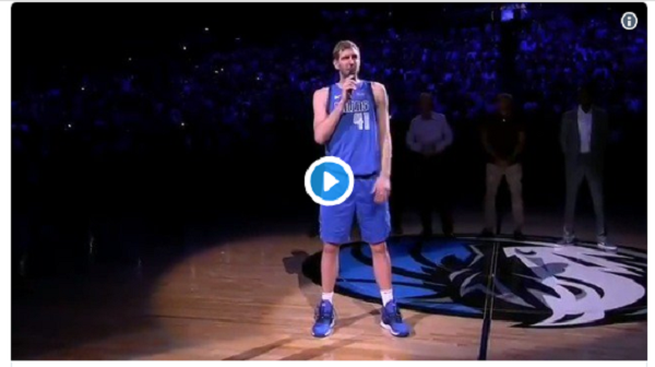 Συγκινημένος ο Νοβίτσκι είπε αντίο στο ΝΒΑ και το μπάσκετ (vid)