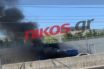 Πυρκαγιά σε φορτηγό στην Αττική Οδό – Μεγάλο μποτιλιάρισμα