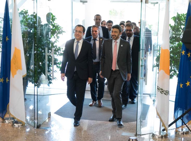 Κοινή επιτροπή Κύπρου και Η.Α.Ε για τις τουρκικές προκλήσεις και την κρίση στη Μέση Ανατολή