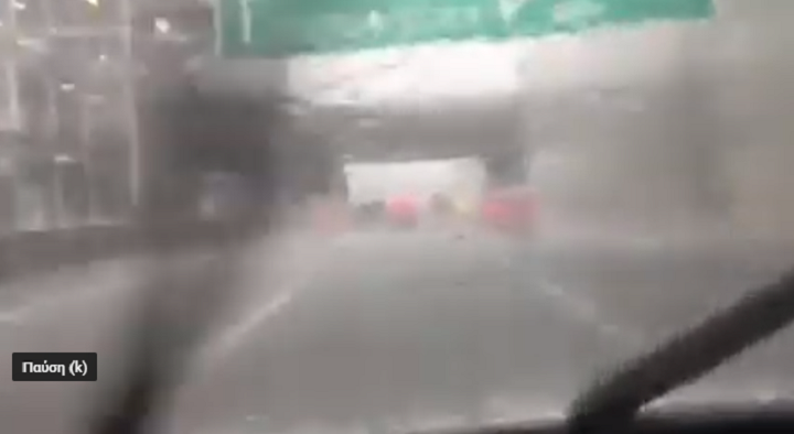 Μπουρίνι πλήττει τα βόρεια της Αττικής – Άστατος και αύριο ο καιρός (vid)