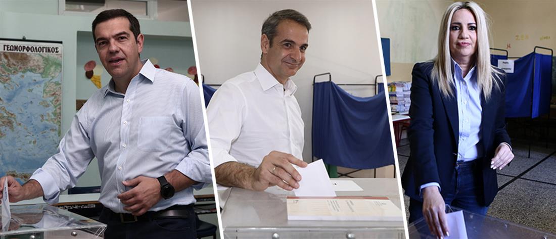 Οι δηλώσεις των πολιτικών αρχηγών κατά την άσκηση του εκλογικού δικαιώματος (vid)