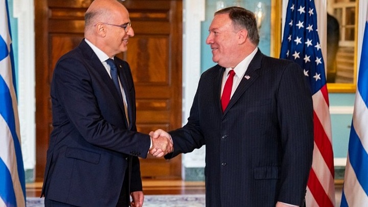 Συνάντηση Δένδια με Πομπέο για ελληνοτουρκικά και αν. Μεσόγειο – Τι ζήτησε ο Έλληνας ΥΠΕΞ. Μεσόγειο