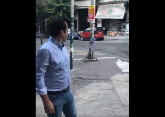 Τι γύρευε ο Θάνος Πλεύρης ξημερώματα στην Πλ. Εξαρχείων; (vid)