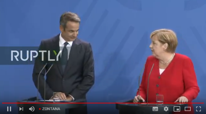 Η κοινή συνέντευξη τύπου Μητσοτάκη – Μέρκελ μετά τη συνάντηση τους στο&hellip;