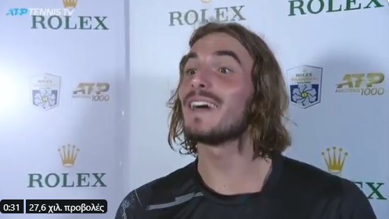 Ο Τσιτσιπάς έμαθε on air ότι θα συμμετάσχει στο ATP Finals και&hellip;