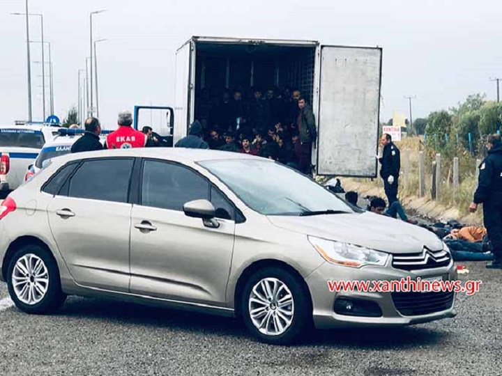 Φορτηγό αλά Έσσεξ στην Ξάνθη – Πάνω από 80 πρόσφυγες σε κοντέιντερ,&hellip;