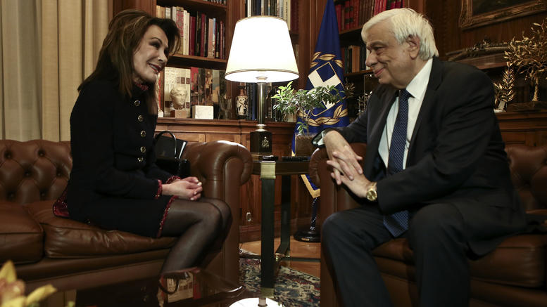 Συνάντηση Προκόπη Παυλόπουλου με Γιάννα Αγγελοπούλου