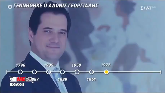 Ο ΣΚΑΪ έβαλε στα σημαντικότερα γεγονότα του 20ου αιώνα τη γέννηση του Άδωνι Γεωργιάδη – Το “τρολάρισμα” Τσακαλώτου (vid)