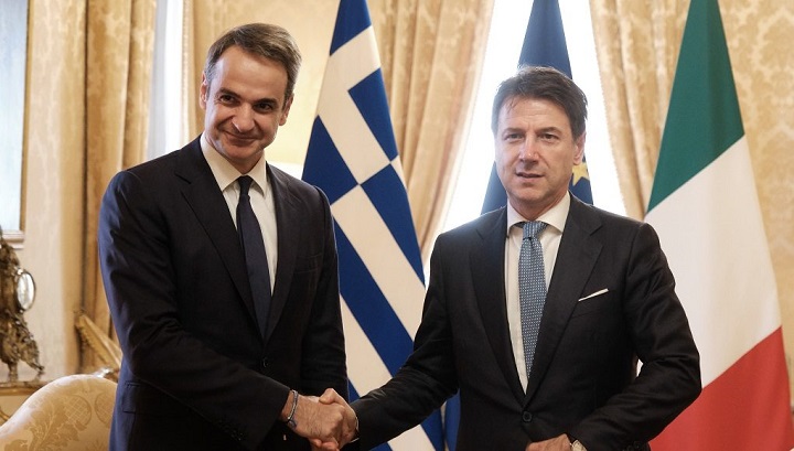 Συνάντηση Μητσοτάκη με Κόντε – Τι προβλέπει η συμφωνία που υπέγραψαν για την ενέργεια