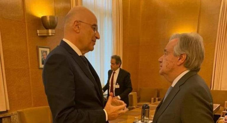 Δένδιας μετά από συνάντηση με τον ΓΓ του ΟΗΕ: “Ανύπαρκτα τα μνημόνια Τουρκίας – Λιβύης”