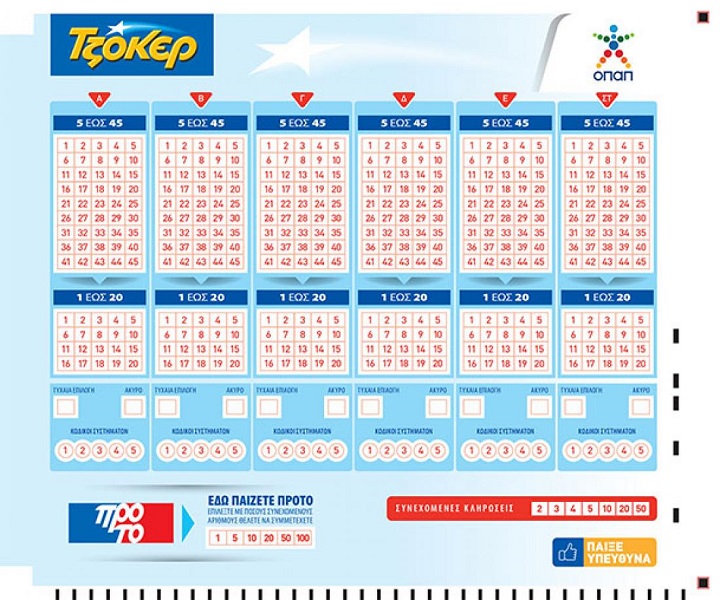 Τζόκερ: Αυτοί είναι οι τυχεροί αριθμοί