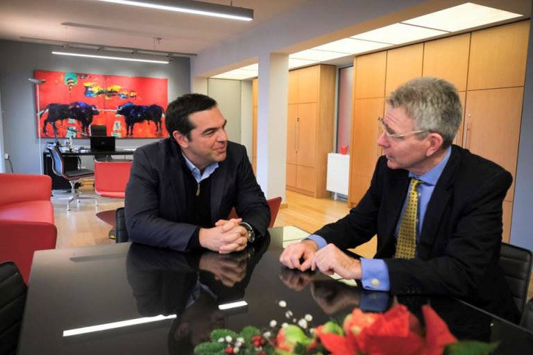 Συνάντηση Αλέξη Τσίπρα με Τζέφρι Πάιατ