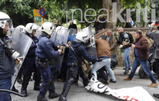 Ηράκλειο: Επεισόδια αγροτών με αστυνομικούς λόγω Βορίδη
