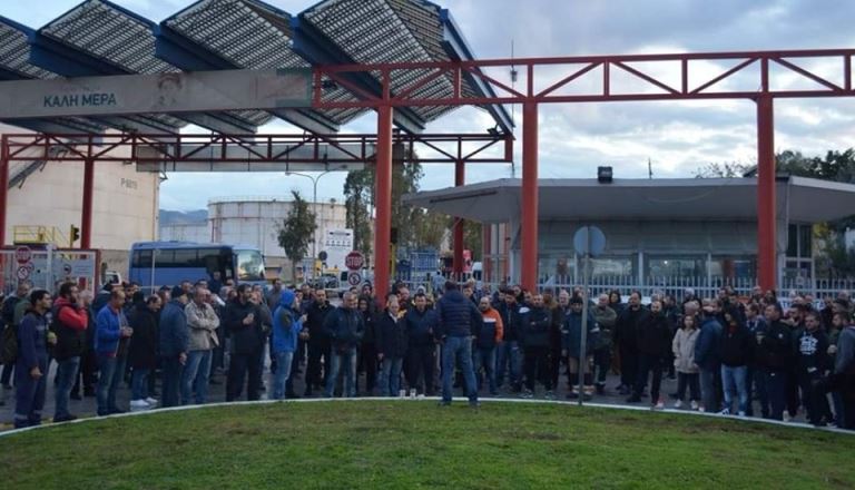 Απεργία εργολαβικών ΕΛΠΕ: Δεν έπεφτε σφυριά σήμερα στον Ασπρόπυργο