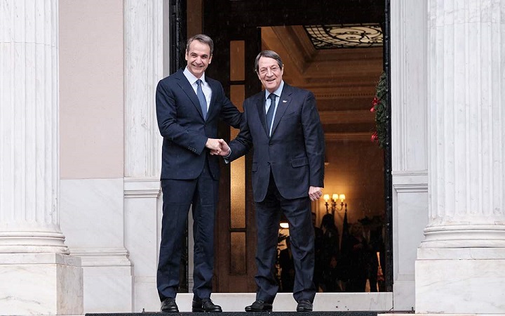 Live οι κοινές δηλώσεις Μητσοτάκη -Αναστασιάδη